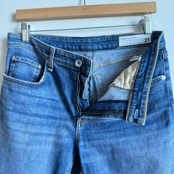 RAG & BONE Dre Low-Rise Boyfriend Jeans - Clean Marie - Picture 5 of 7